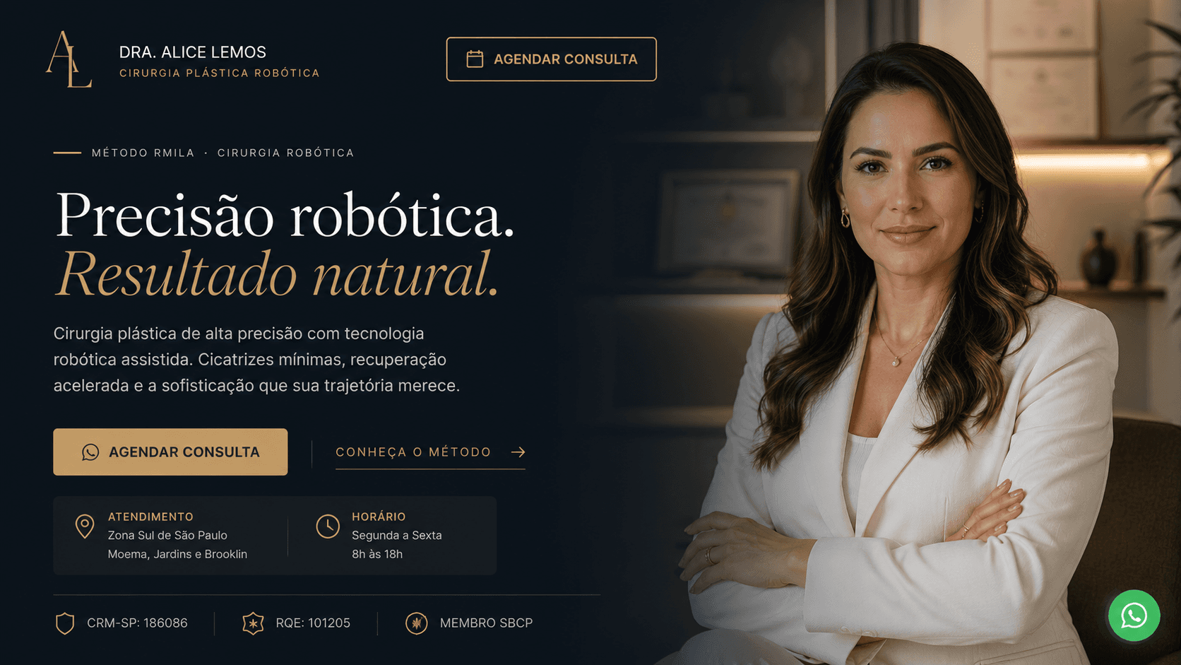 Modelo de site para clínica médica com visual profissional e responsivo